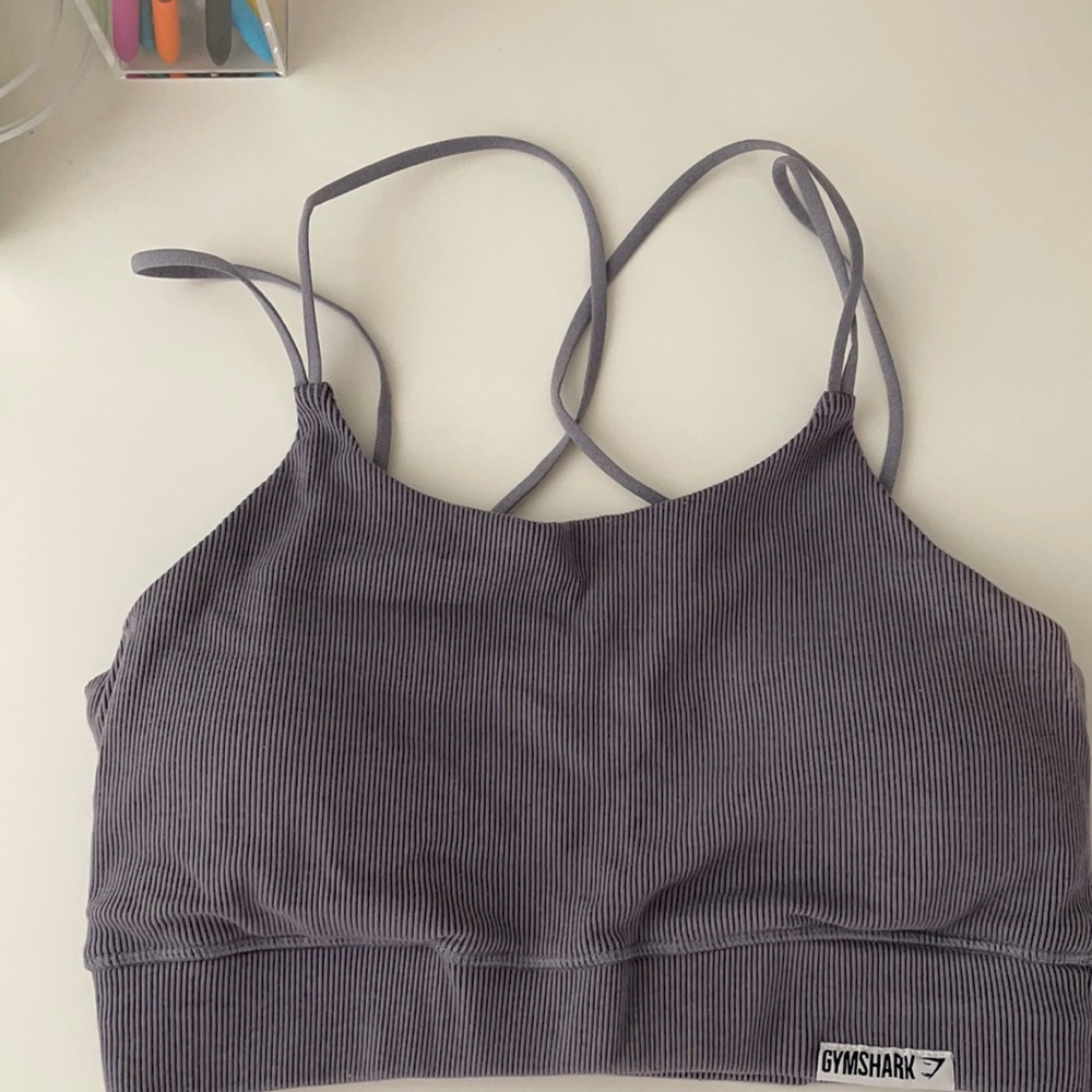 Gymshark strappy back rubbed sports bra